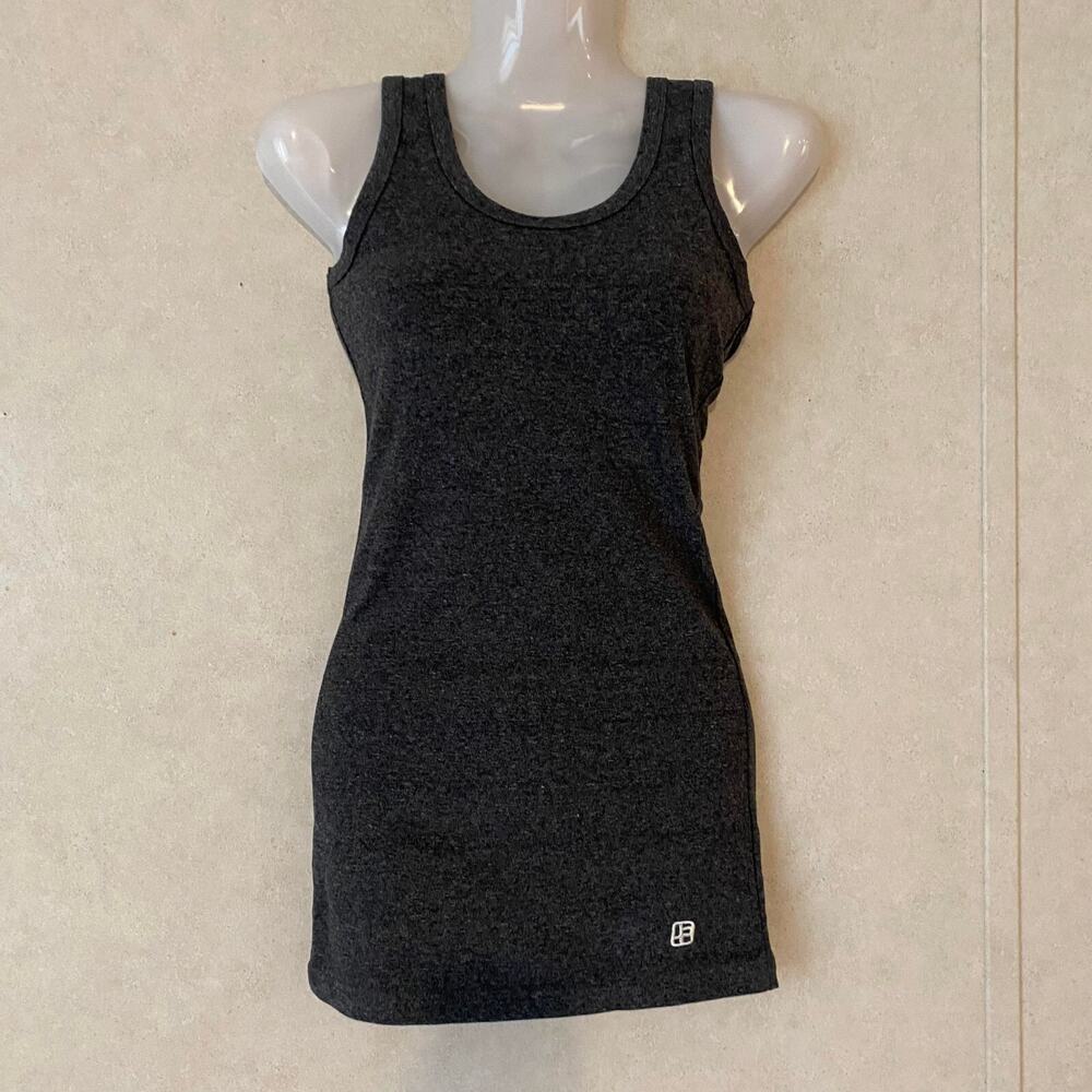 Joshua Perets Tank Top for Women Sleeve less‎ Round Neck Dark Gray Size 1